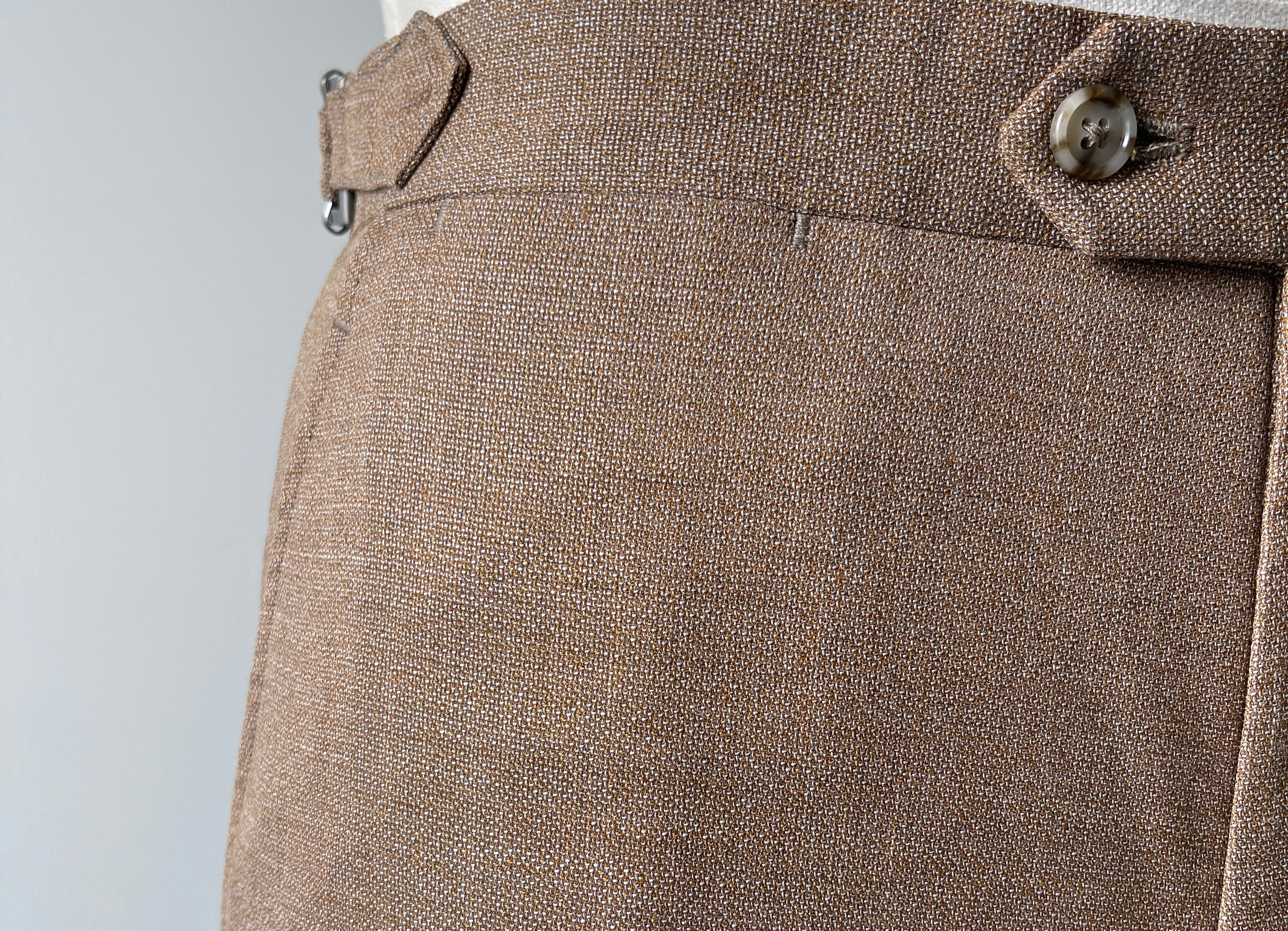 Plain Weave Summer Trouser, Tan